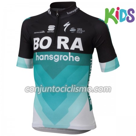 Maillot mangas cortas 2018 Bora-Hansgrohe Niños N001